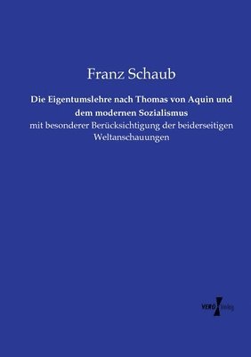 bokomslag Eigentumslehre nach Thomas von Aquin und dem modernen Sozialismus