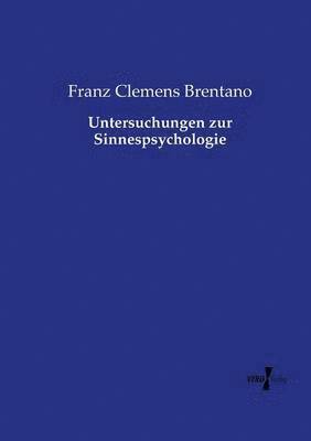 bokomslag Untersuchungen zur Sinnespsychologie