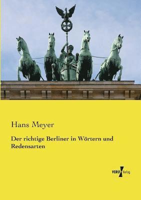 bokomslag richtige Berliner in Wörtern und Redensarten