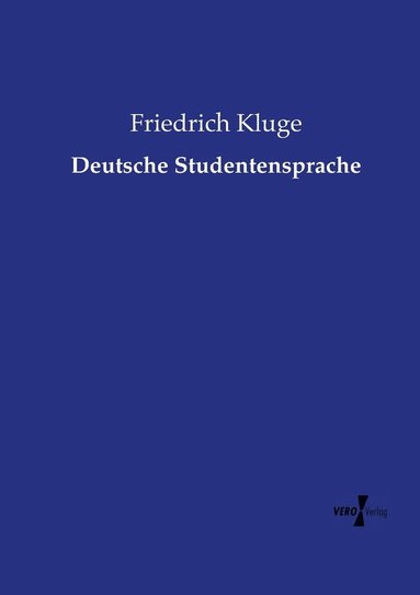 bokomslag Deutsche Studentensprache