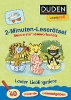 bokomslag Leseprofi - 2-Minuten-Leserätsel: Mein erster Lesewortschatz. Lauter Lieblingstiere