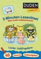 bokomslag Leseprofi - 2-Minuten-Leserätsel: Mein erster Lesewortschatz. Lauter Lieblingstiere