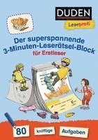 bokomslag Duden Leseprofi - Der superspannende 3-Minuten-Leserätsel-Block für Erstleser