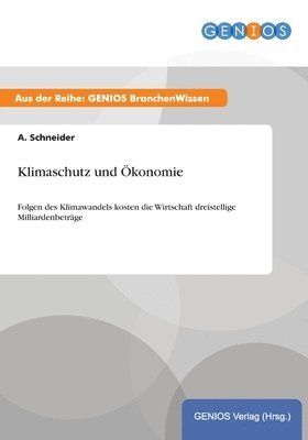 bokomslag Klimaschutz und Ökonomie