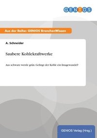 bokomslag Saubere Kohlekraftwerke