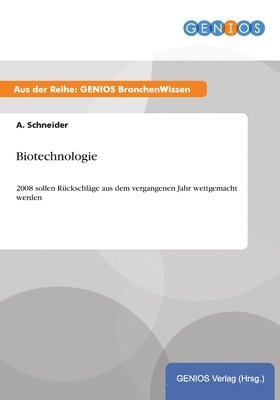 bokomslag Biotechnologie