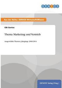 bokomslag Thema Marketing und Vertrieb