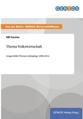 Gbi Genios, GBI Genios - Thema Volkswirtschaft, Häftad