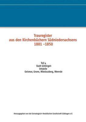 Trauregister aus den Kirchenbchern Sdniedersachsens 1801 -1850 1