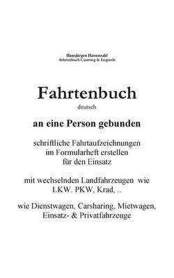 bokomslag KFZ Fahrtenbuch & Fahrtaufzeichnung Carsharing/Mietwagen