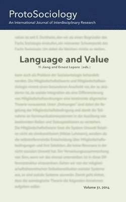 Yi Jiang, Ernest Lepore - Language and Value, Häftad