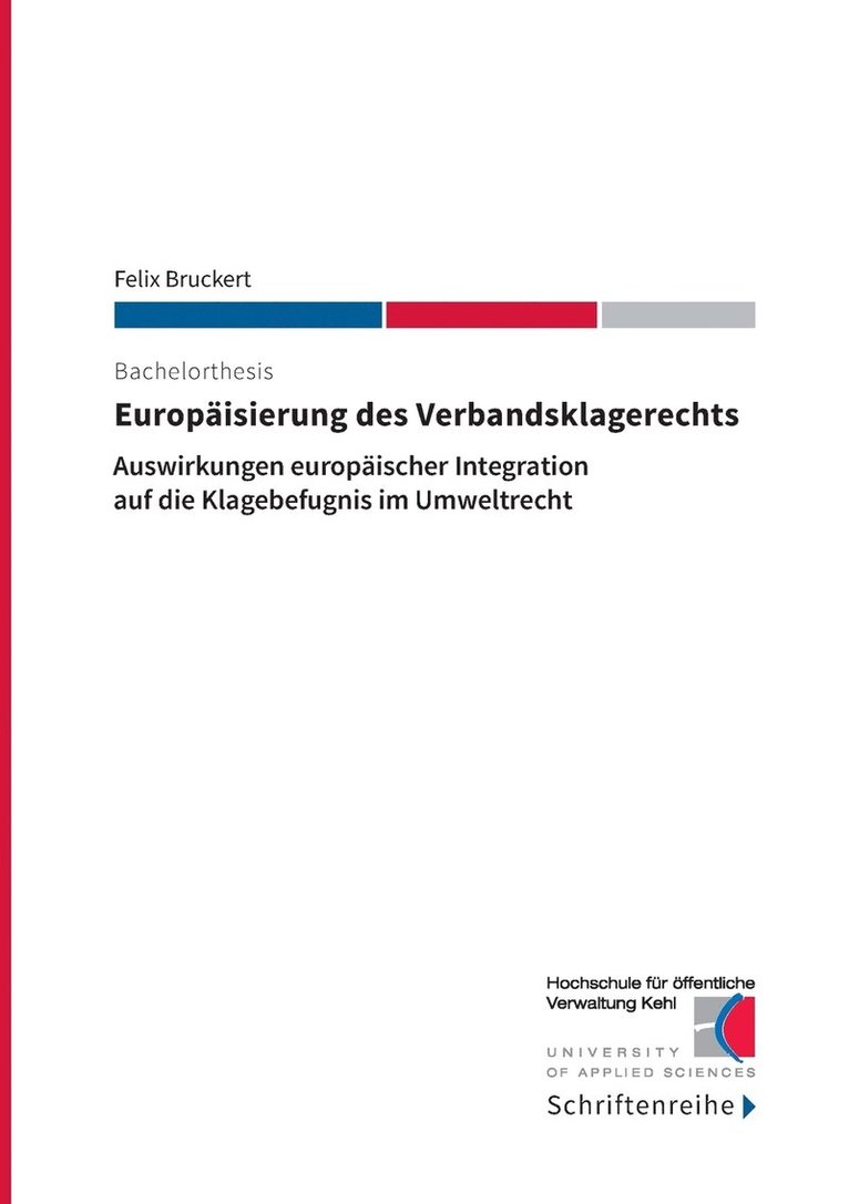 Europisierung des Verbandsklagerechts 1