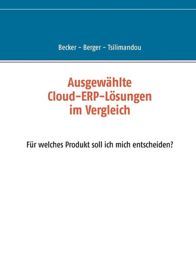 bokomslag Ausgewhlte Cloud-ERP-Lsungen im Vergleich