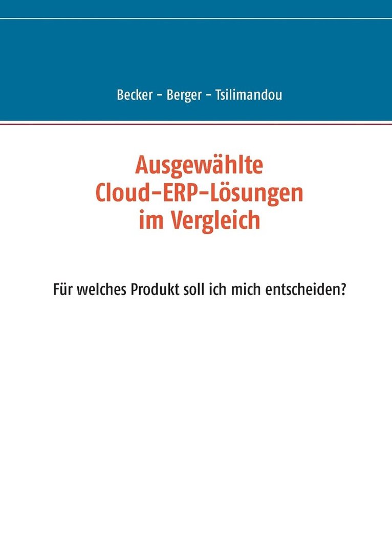 Ausgewählte Cloud-ERP-Lösungen im Vergleich