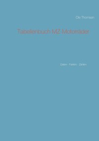 bokomslag Tabellenbuch MZ-Motorräder