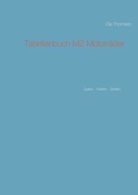 bokomslag Tabellenbuch MZ-Motorrder