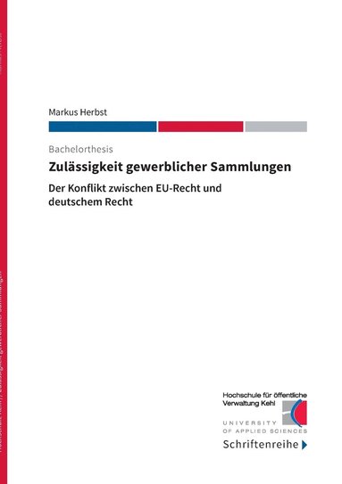 bokomslag Zulässigkeit gewerblicher Sammlungen