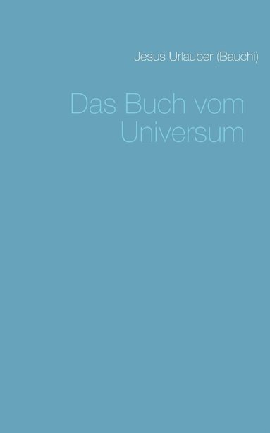 bokomslag Buch vom Universum