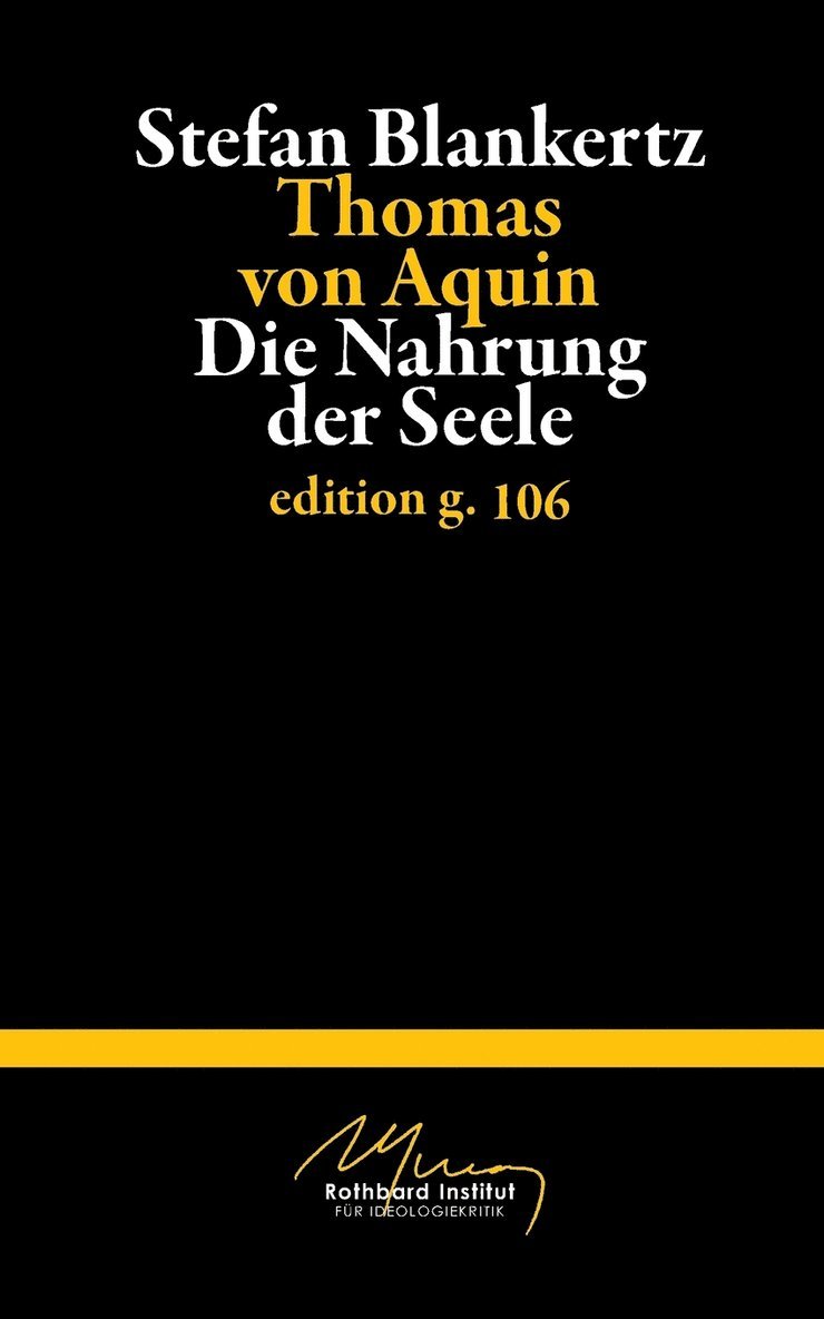 Stefan Blankertz - Thomas von Aquin, Häftad