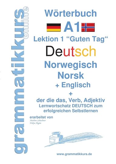 bokomslag Wörterbuch Deutsch - Norwegisch - Englisch Niveau A1