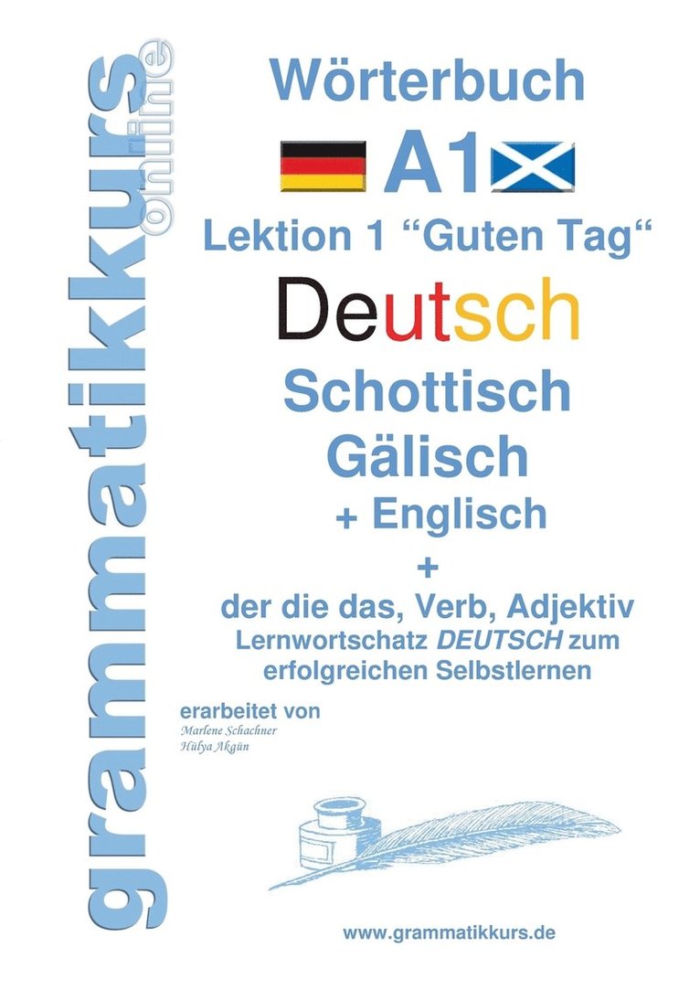 Wörterbuch Deutsch - Schottisch - Gälisch Englisch 1