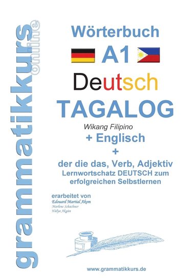 bokomslag Wrterbuch Deutsch - Tagalog - Englisch A1