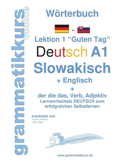 bokomslag Wörterbuch Deutsch - Slowakisch - Englisch Niveau A1