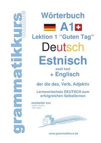 bokomslag Wrterbuch Deutsch - Estnisch - Englisch Niveau A1