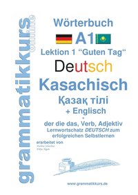 bokomslag Wrterbuch Deutsch - Kasachisch - Englisch Niveau A1