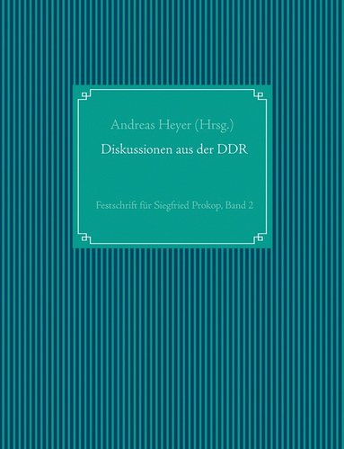 bokomslag Diskussionen aus der DDR