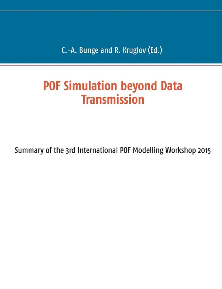 Christian-Alexander Bunge, Roman Kruglov - POF Simulation beyond Data Transmission, Häftad