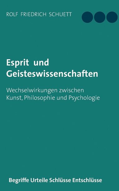 bokomslag Esprit und Geisteswissenschaften