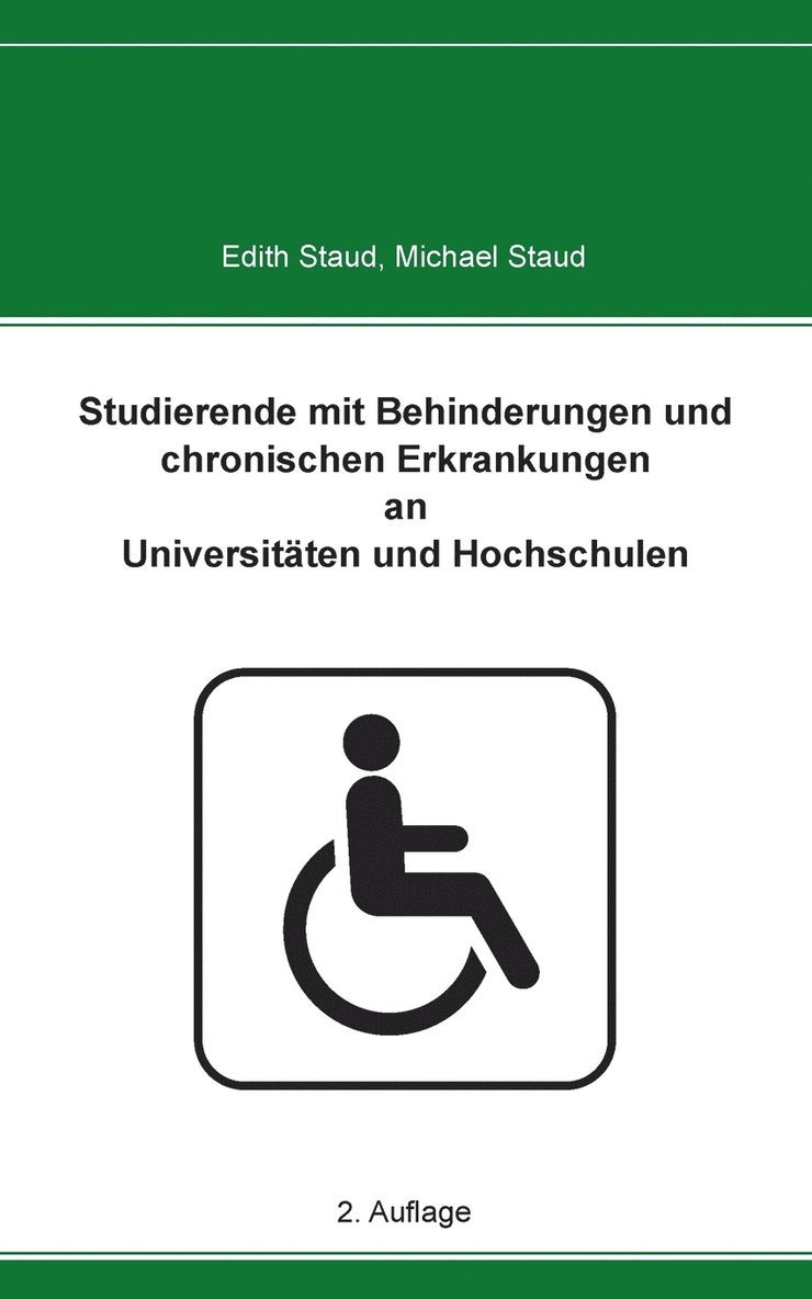 Edith Staud, Michael Staud - Studierende mit Behinderungen und chronischen Erkrankungen an Universitäten und Hochschulen, Häftad
