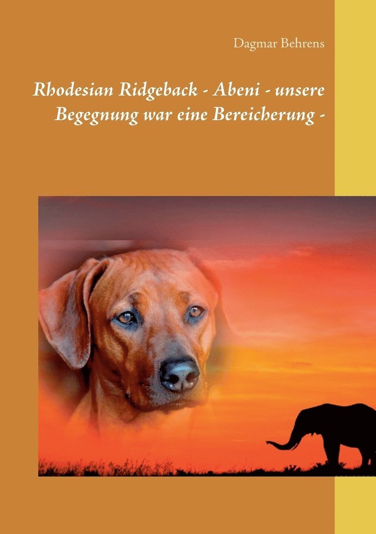 Rhodesian Ridgeback - Abeni - unsere Begegnung war eine Bereicherung - 1