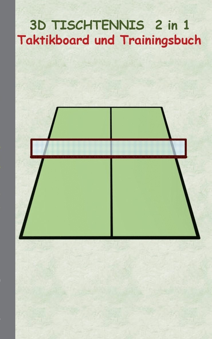 3D Tischtennis 2 in 1 Taktikboard und Trainingsbuch 1