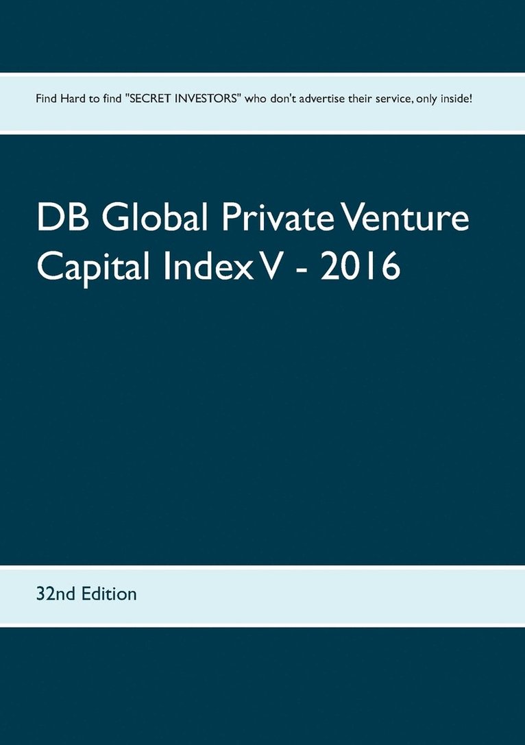 DB Global Private Venture Capital Index V - 2016 1