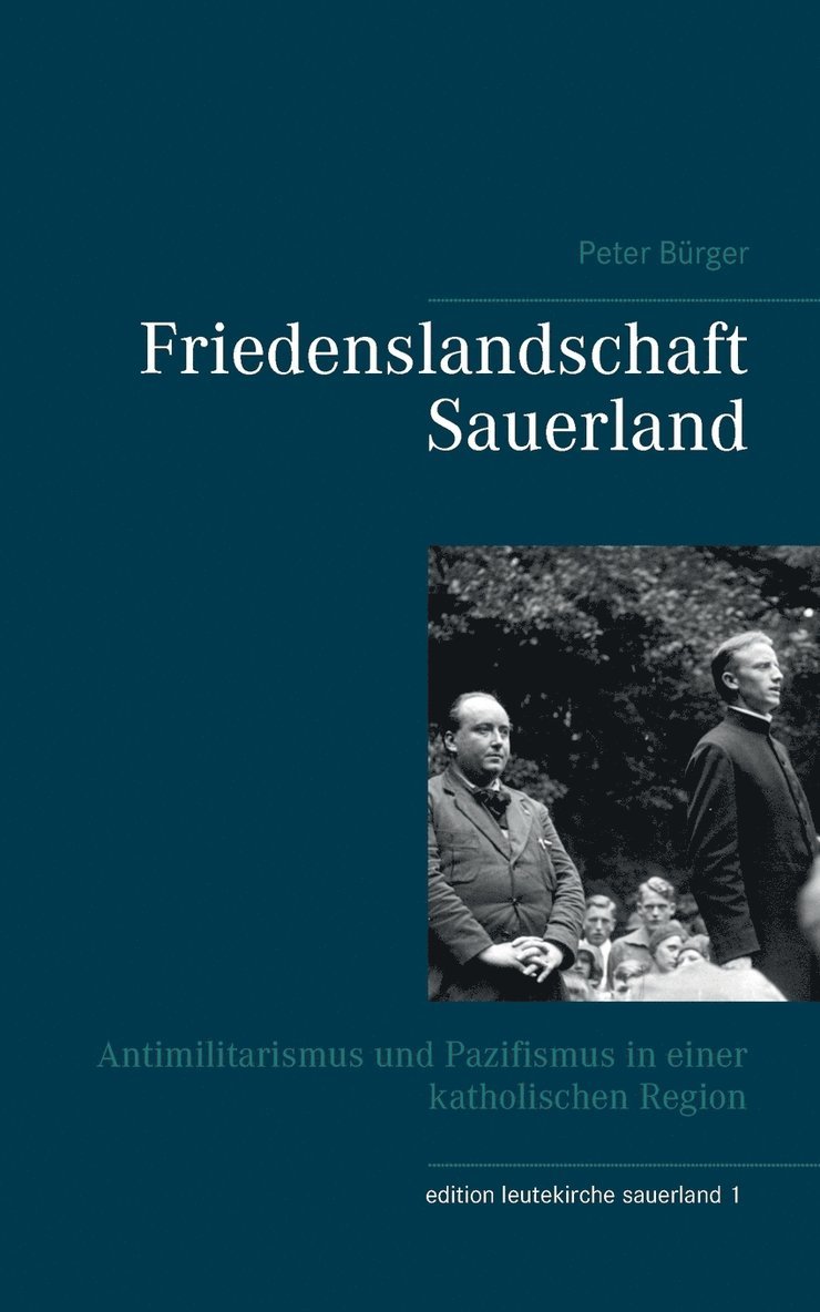 Peter Bürger - Friedenslandschaft Sauerland, Häftad