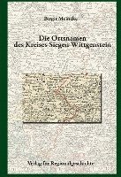 bokomslag Die Ortsnamen des Kreises Siegen-Wittgenstein