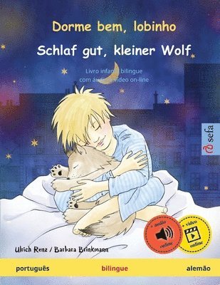 bokomslag Dorme bem, lobinho - Schlaf gut, kleiner Wolf (português - alemão): Livro infantil bilingue, com áudio e vídeo on-line