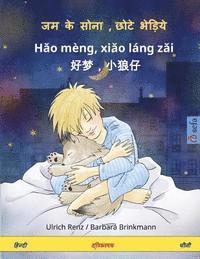 Sleep Tight, Little Wolf. Bilingual Children's Book (Hindi - Chinese) 1