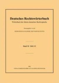 Deutsches Rechtswörterbuch, Häftad