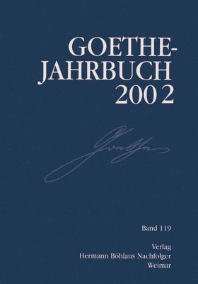 bokomslag Goethe Jahrbuch 2002