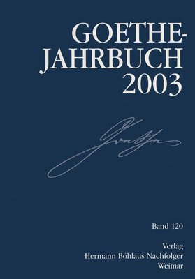 Goethe-Jahrbuch 2003 1