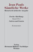 bokomslag Jean Pauls Samtliche Werke. Historisch-kritische Ausgabe