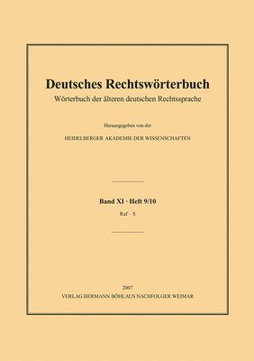 bokomslag Deutsches Rechtswrterbuch