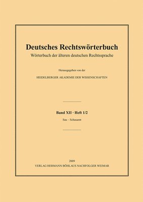 bokomslag Deutsches Rechtswörterbuch