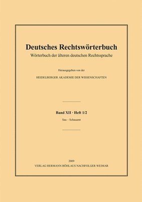 bokomslag Deutsches Rechtswrterbuch