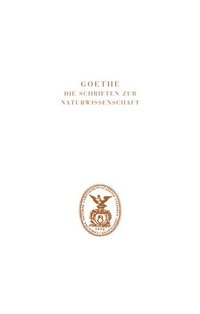 bokomslag Goethe. Die Schriften zur Naturwissenschaft (Leopoldina)