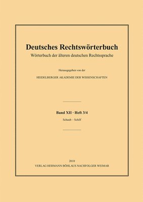 bokomslag Deutsches Rechtswrterbuch