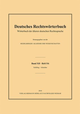 bokomslag Deutsches Rechtswörterbuch